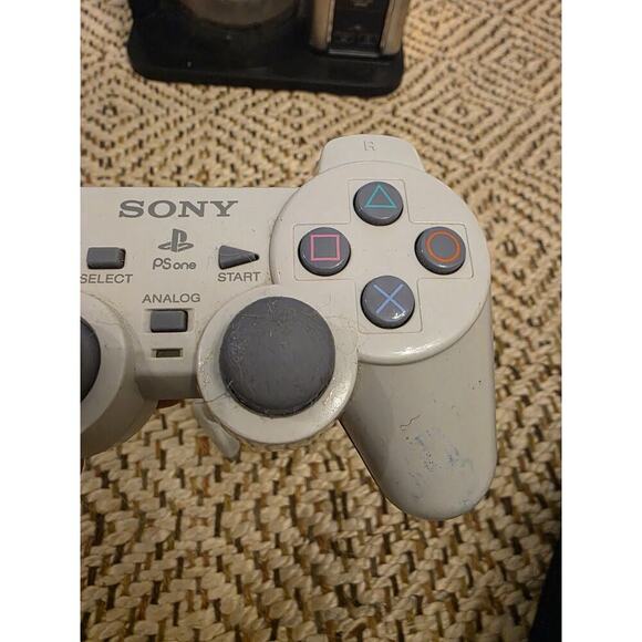 Sony PlayStation 1 PS1 DualShock Analog Gray OEM Controller SCPH-1200 Tested - Picture 6 of 16